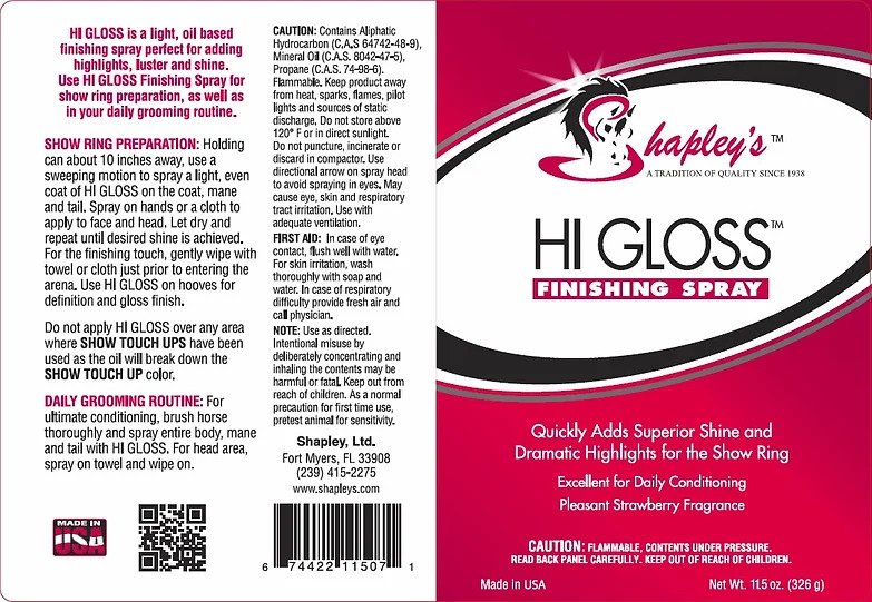 Hi Gloss Finishing Spray